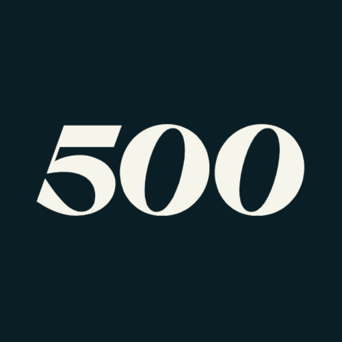 500 Global數字文字標誌