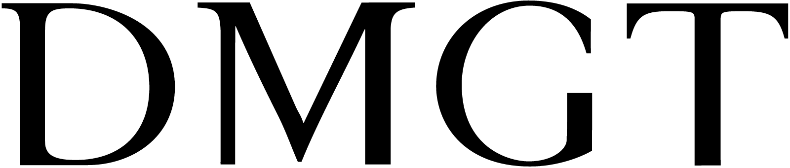 DMGT完整黑色字标