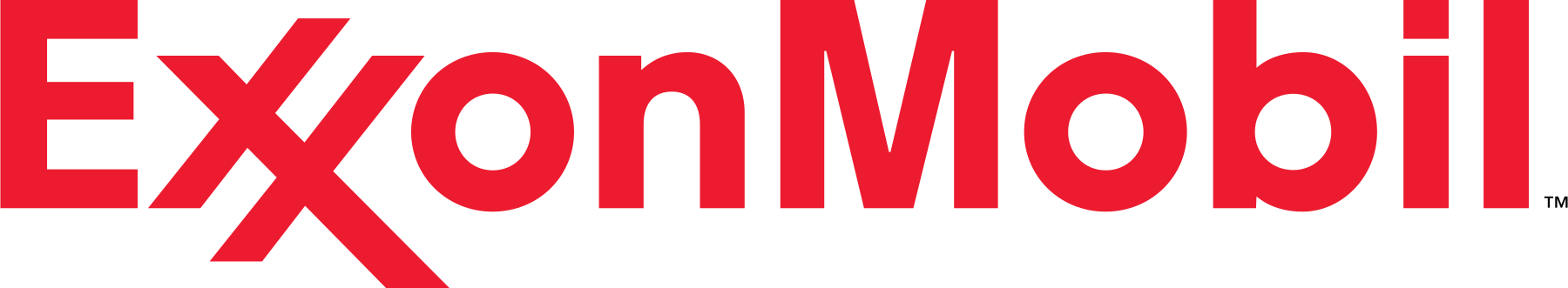 ExxonMobil 红色文字标识