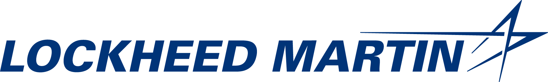Lockheed Martin 藍色文字與星形標誌