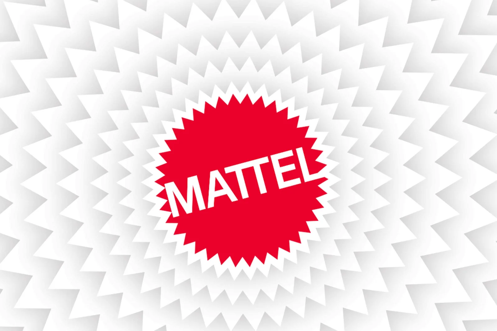 Mattel官方紅色圓形鋸齒標識