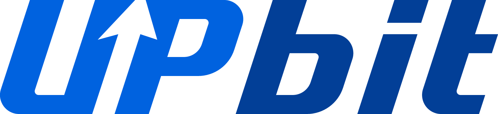 Upbit官方完整蓝色字标