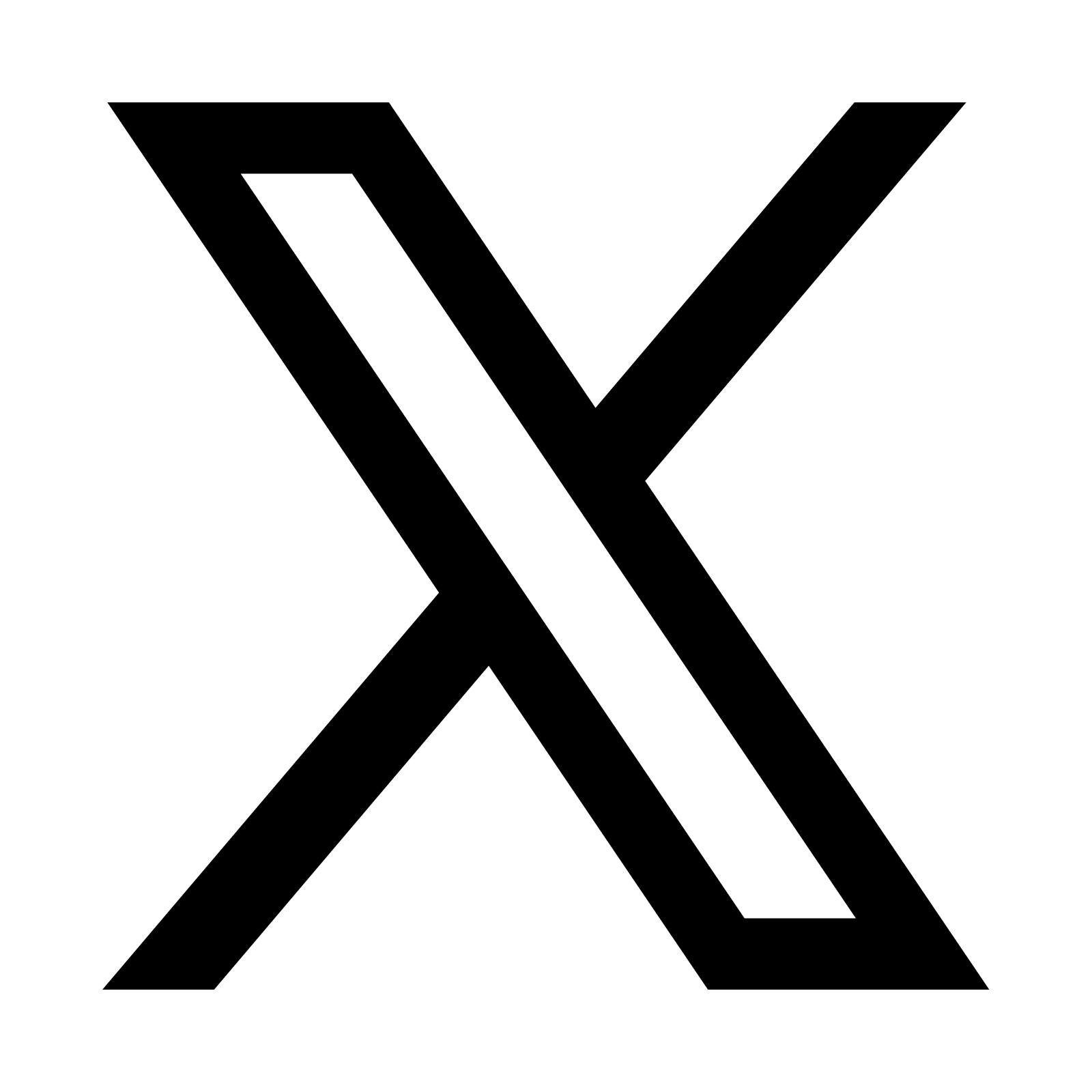X 黑色标志