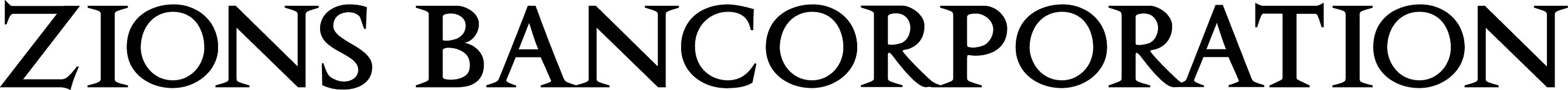 Zions Bancorporation官方黑色完整文字标识